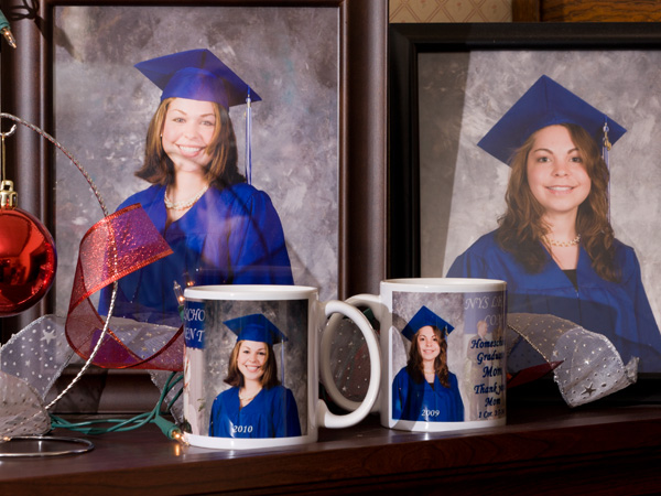 Handsome commemorative Photo Mug for display or use. Durable 11oz ceramic mug that is dishwasher safe.